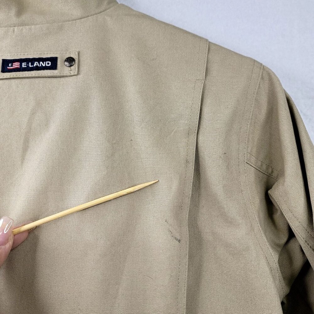 E-Land U.S.A. Authentic Brand Boys Beige Barn Jacket Corduroy Collar Size 8 - Picture 15 of 15